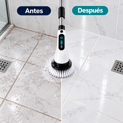 Ejemplo visual antes y después de limpiar una superficie