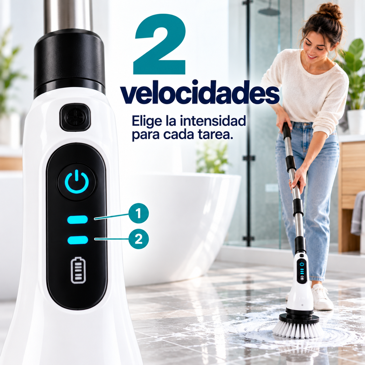 Cepillo eléctrico con dos velocidades